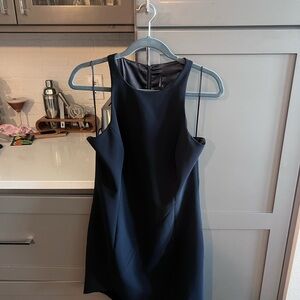 JAYGODFREY Navy Blue Midi Dress